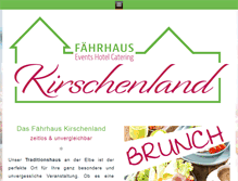 Tablet Screenshot of faehrhaus-kirschenland.de